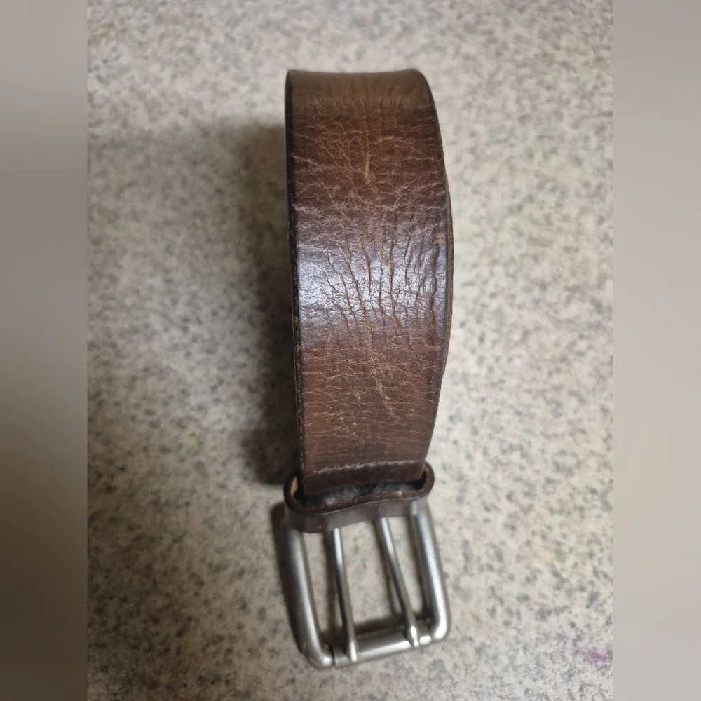 Classic Dark Brown Leather Belt